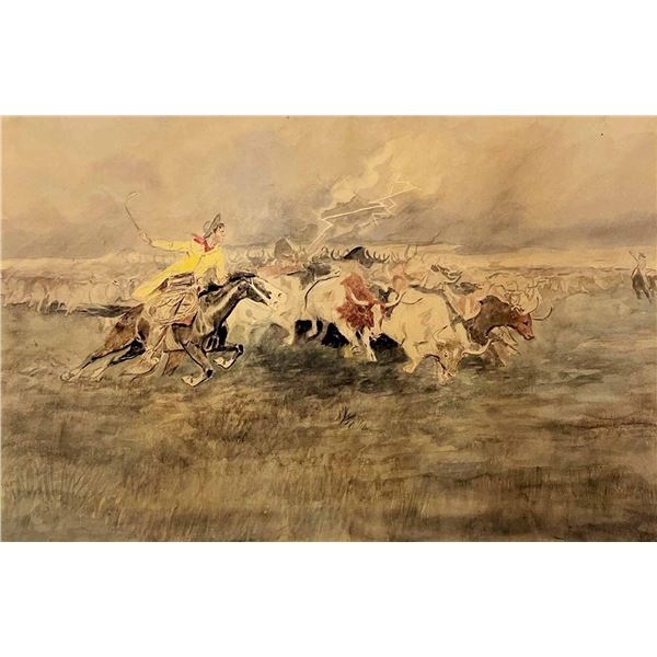 Charles Russell-The Stampede