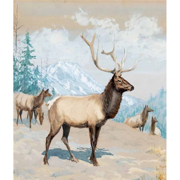 Arthur B. Frost-The Bull Elk