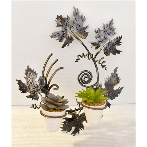 WALL ART WITH ARTIFICIAL PLANTS