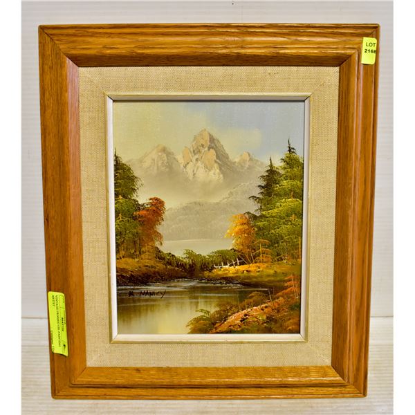 VINTAGE FRAMED OIL PAINTING ARTIST