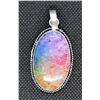 Image 1 : #37-NATURAL RAINBOW SOLA QUARTZ PENDANT