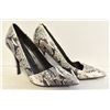 Image 1 : SNAKESKIN DESIGN LADIES SHOES, SIZE 9