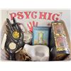 Image 1 : PYSCHIC TIN SIGN, LIGHTED CRYSTAL, TAROT,HANDS &