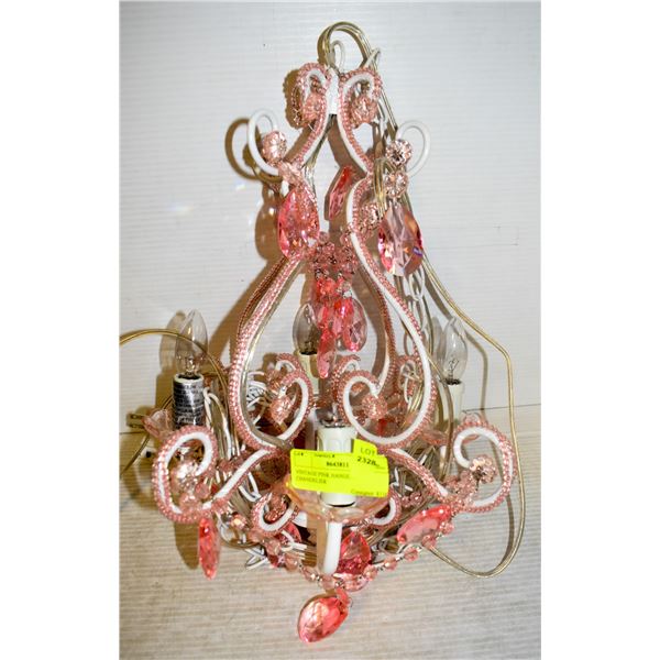 VINTAGE PINK HANGING CHANDELIER