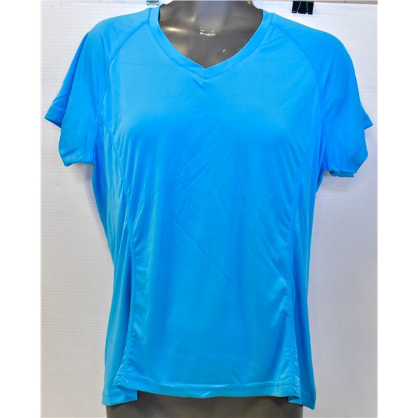 BLUE NEWDEAL ATHLETICS WOMENS SHIRT SZ MEDIUM