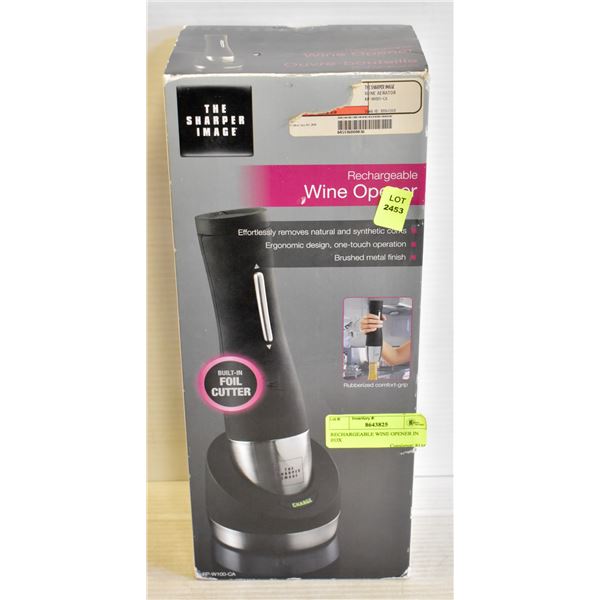 RECHARGEABLE WINE OPENER IN BOX