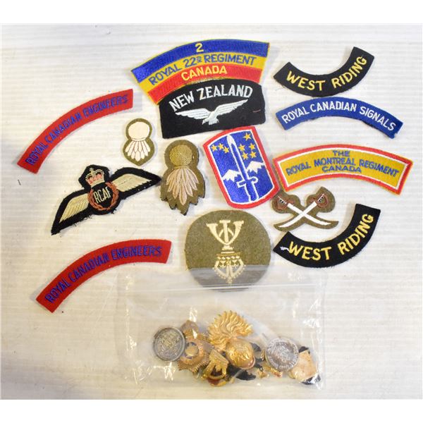 ASSORTED WAR MEDALS AND PINS