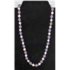 Image 1 : #271-FRESH WATER PEARL & PURPLE JADE NECKLACE