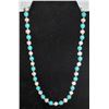 Image 1 : #256-FRESH WATER PEARL & BLUE TOURQOISE NECKLACE