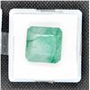 Image 1 : #118-GREEN EMERALD  GEMSTONE 39.30CT/20.1X20.2MM