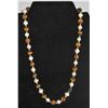 Image 1 : #252-NATURAL TIGER EYE & FRESH WATER PEARL NECKLAC