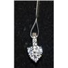 Image 1 : NEW .925 SILVER CUBIC ZIRCONIA HEART PENDANT