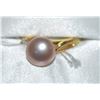 Image 1 : .925 SILVER - GOLD PLATED FRESH WATER PEARL RING