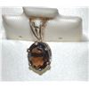 Image 1 : .925 STERLING SILVER GARNET PENDANT