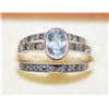 Image 1 : .925 STERLING SILVER TOPAZ 3 PIECE RING SET SIZE 8