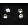 Image 1 : NEW SET OF 2 CZ STUD EARRINGS WITH BACKINGS