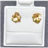 Image 1 : 14KT GOLD FILLED 0.10 CARAT CITRINE EARRINGS