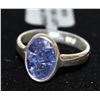 Image 1 : .925 SILVER TANZANITE RING SIZE 6