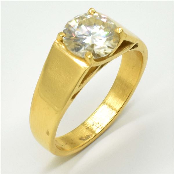 ROSEGOLD PLATED SILVER CERTIFIED MOISSANITE