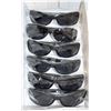 Image 1 : 6 PAIRS OF BLACK & STAINLESS MODERN STYLE SUNGLASS