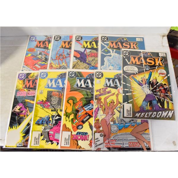 DC MASK #1-9 COMIC LOT, REGULAR SERIES