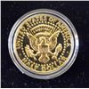 Image 1 : 24KT GOLD PLATED US HALF DOLLAR 1986