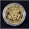 Image 1 : 24KT GOLD PLATED US HALF DOLLAR 1986