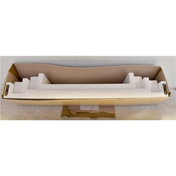 WHITE FINISH 3 PC U SHAPED SHELF SET