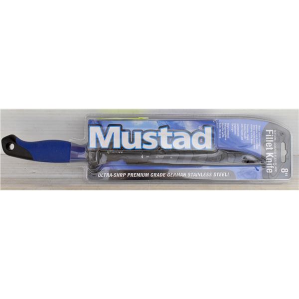 NEW MUSTAD 8  TEFLON COATED FILLET KNIFE