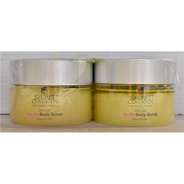 2 SECRET COLLAGEN SEA SALT VANILLA BODY SCRUB