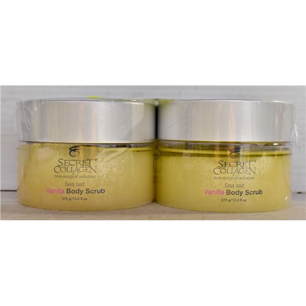 2 SECRET COLLAGEN SEA SALT VANILLA BODY SCRUB