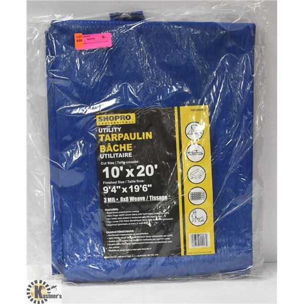 NEW SHOPRO 10' X 20' UTILITY TARP