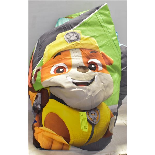 CHILDREN'S PAW PATROL COMFORTER SINGLE SIZE