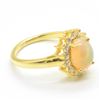 Image 4 : GOLD PLATED SILVER OPAL CZ(1.5CT) GOLD RHODIUM