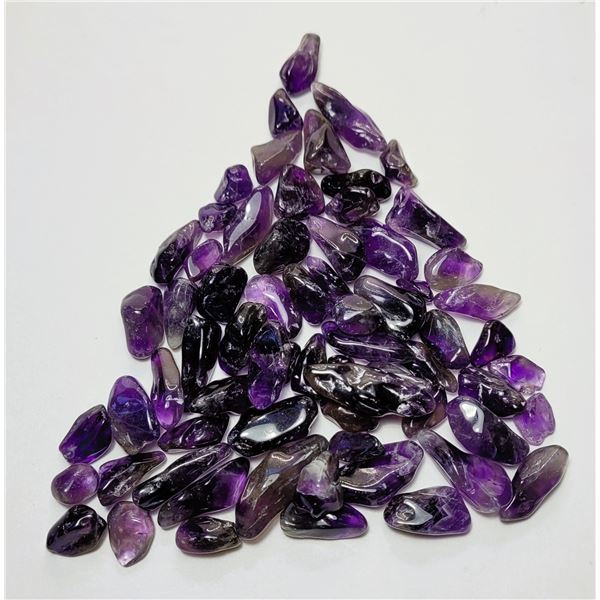 6)  LOT OF 250.5 CT POLISHED NATURAL AMETHYST