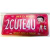 Image 1 : NEW BETTY BOOP SELAED LISENCE PLATE