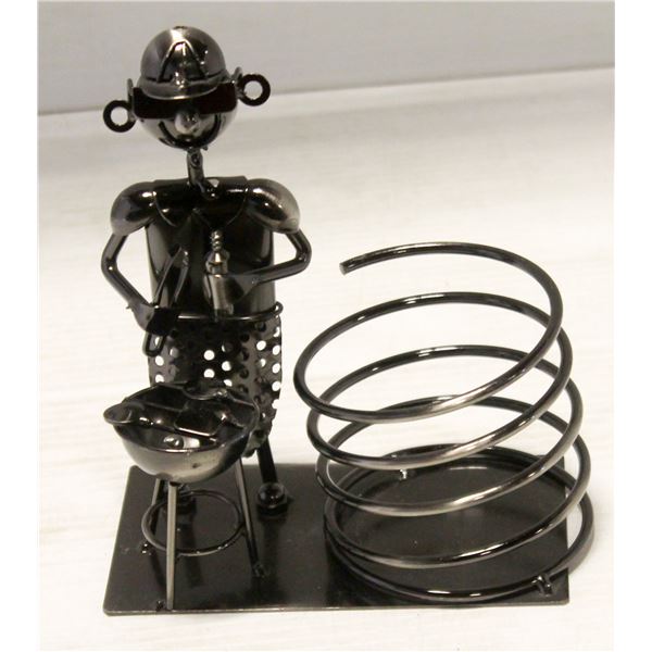 METAL MAN BBQING BOTTLE HOLDER