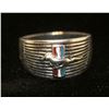 Image 1 : MEN'S .925 STERLING SILVER "MUSTANG" RING SIZE 1