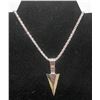 Image 1 : SILVER ALLOY ARROWHEAD PENDANT AND CHAIN