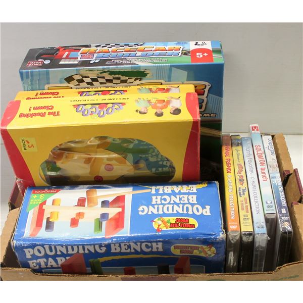 LOT OF ASSORTED GAMES AND MOVIES