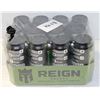 Image 1 : CASE OF 12 REIGN ENERGY DRINKS SUGAR FREE