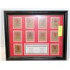 Image 1 : 1950-51 DETROIT RED WINGS FRAMED CARDS