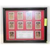 Image 1 : 1950-51 MONTREAL CANADIENS FRAMED CARDS