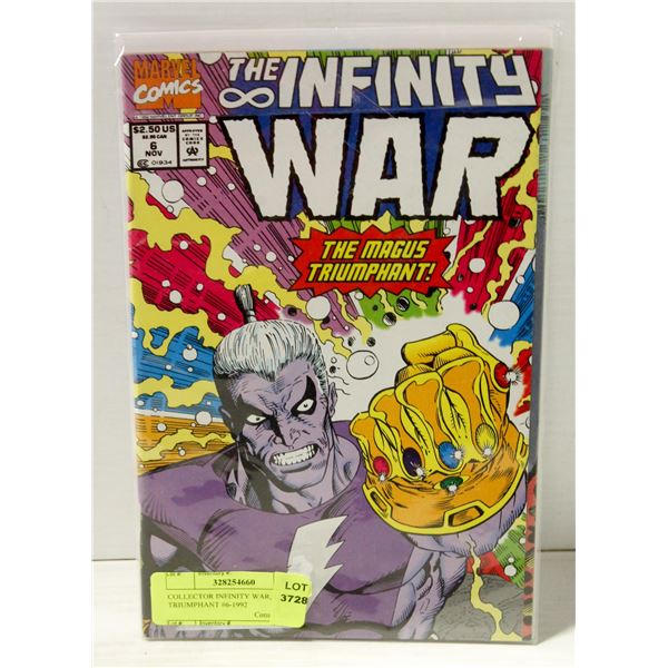 COLLECTOR INFINITY WAR, MAGUS TRIUMPHANT #6-1992