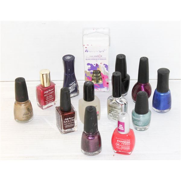 12+ NEW BRAND NAME NAIL POLISH + NAIL WHITENER