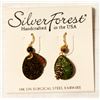 Image 1 : SILVER FOREST EARRINGS 18K ON SURGICAL STEEL