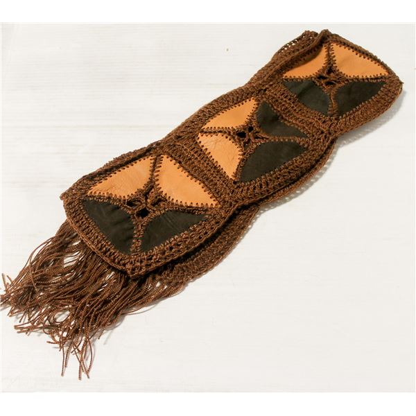 HAND MADE LEATHER SCARF