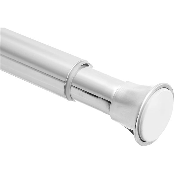 NEW REPACKAGED AMAZON BASICS CHROME TENSION ROD