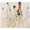 Image 1 : FLAT OF GLASS DECANTERS INCLUDES MOON AND VIOLIN