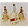 Image 1 : FLAT OF GLASS DECANTERS INCLUDES HEART SHAPED